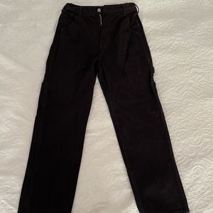 Brandy Melville Ariana Painter Pants Black